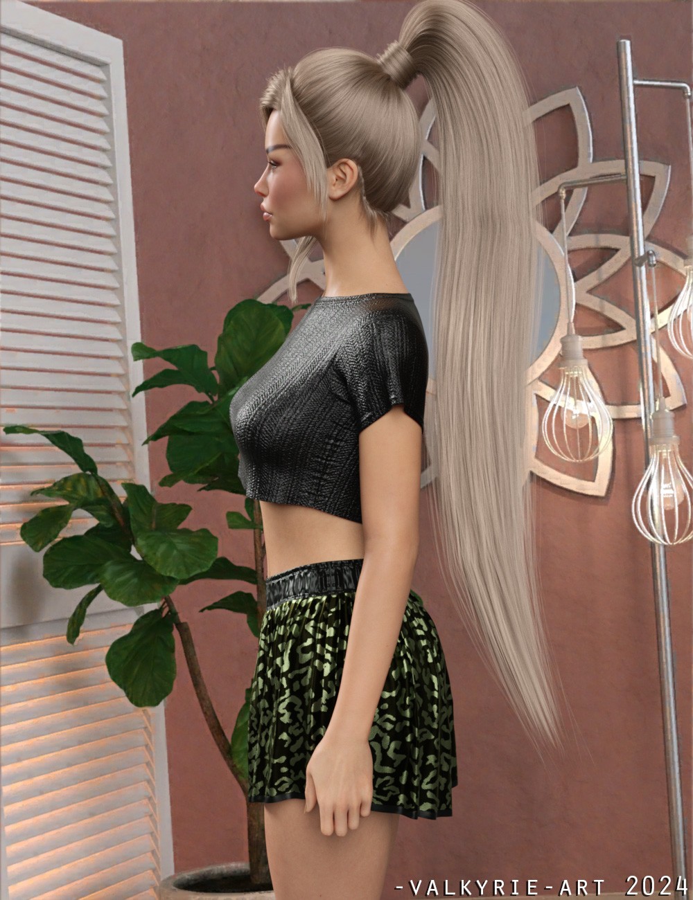 InStyle - dForce Crop Top and Skirt G8G8.1F by N/A