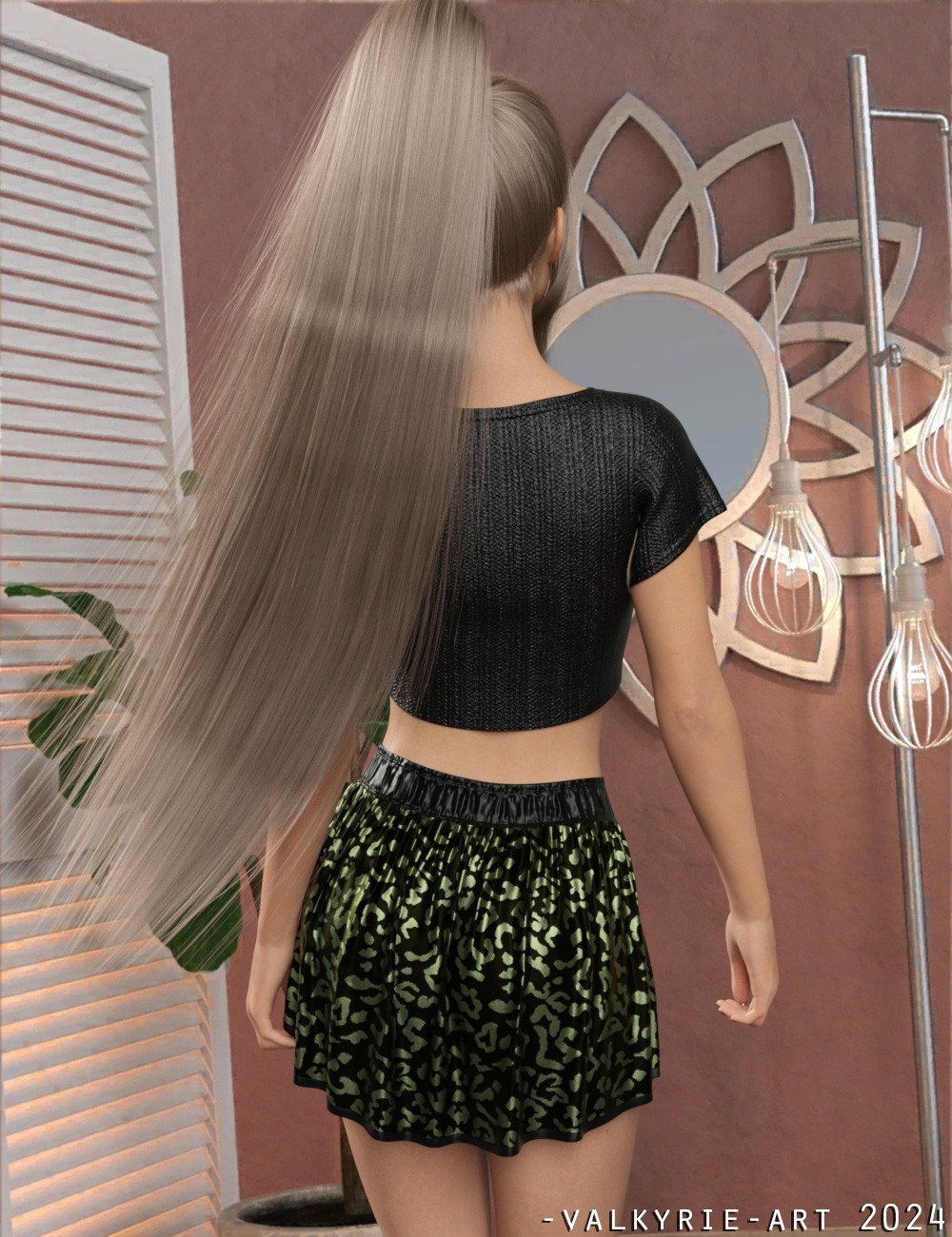 InStyle - dForce Crop Top and Skirt G8G8.1F by N/A