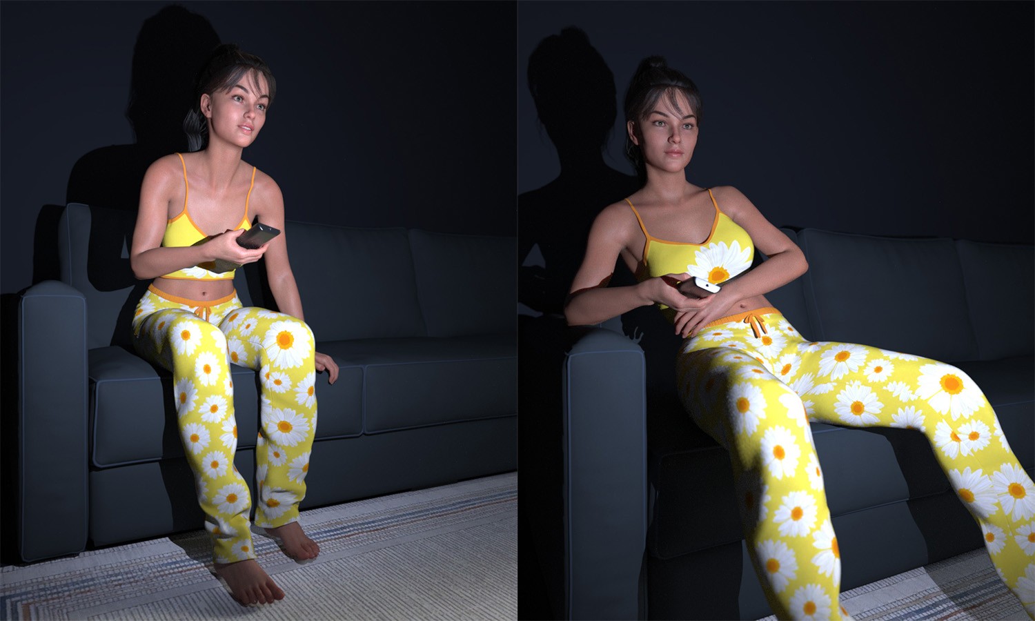 CSR - TV Watching poses by N/A