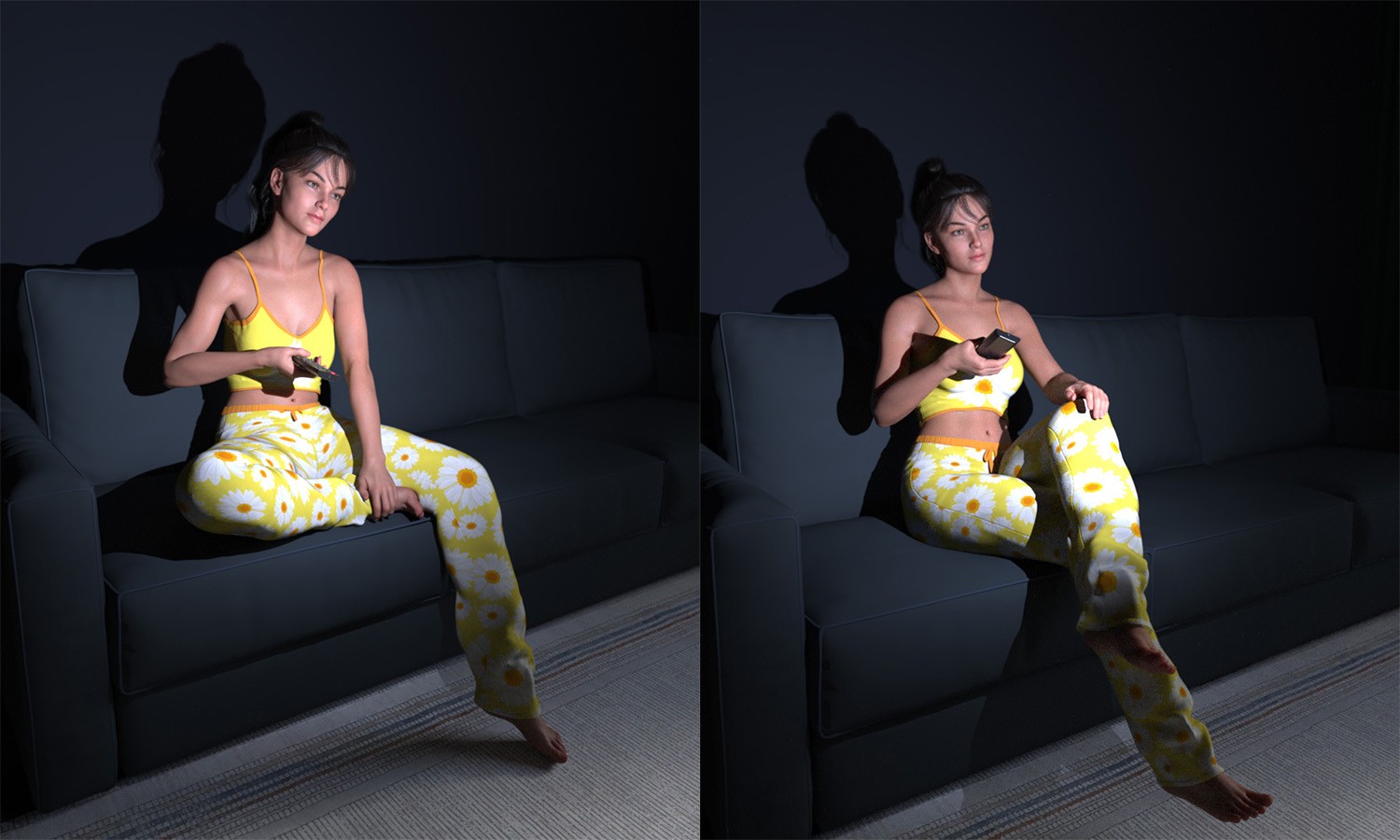 CSR - TV Watching poses by N/A