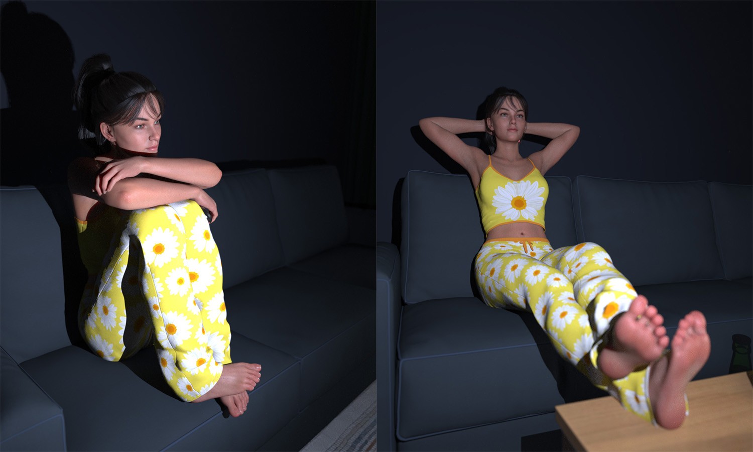 CSR - TV Watching poses by N/A