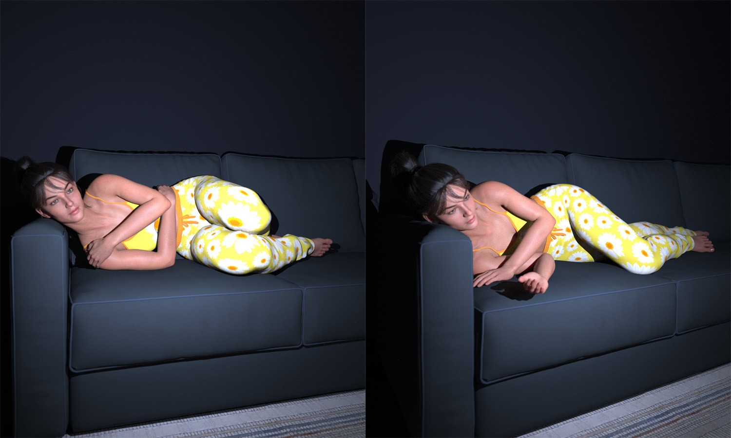 CSR - TV Watching poses by N/A