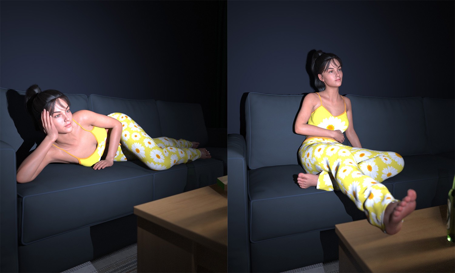 CSR - TV Watching poses by N/A