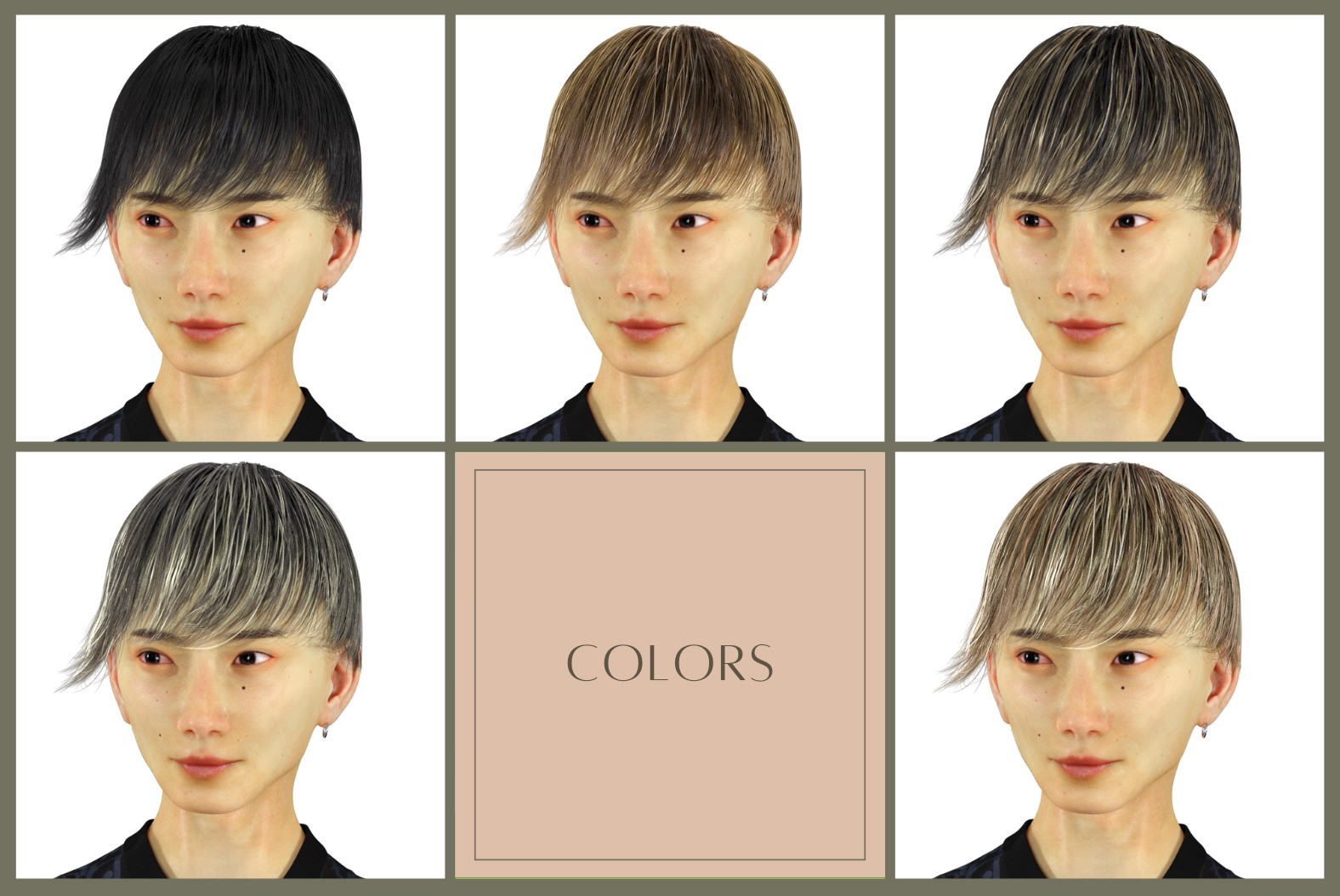 KFE Yuito Hair for Genesis 9 by N/A