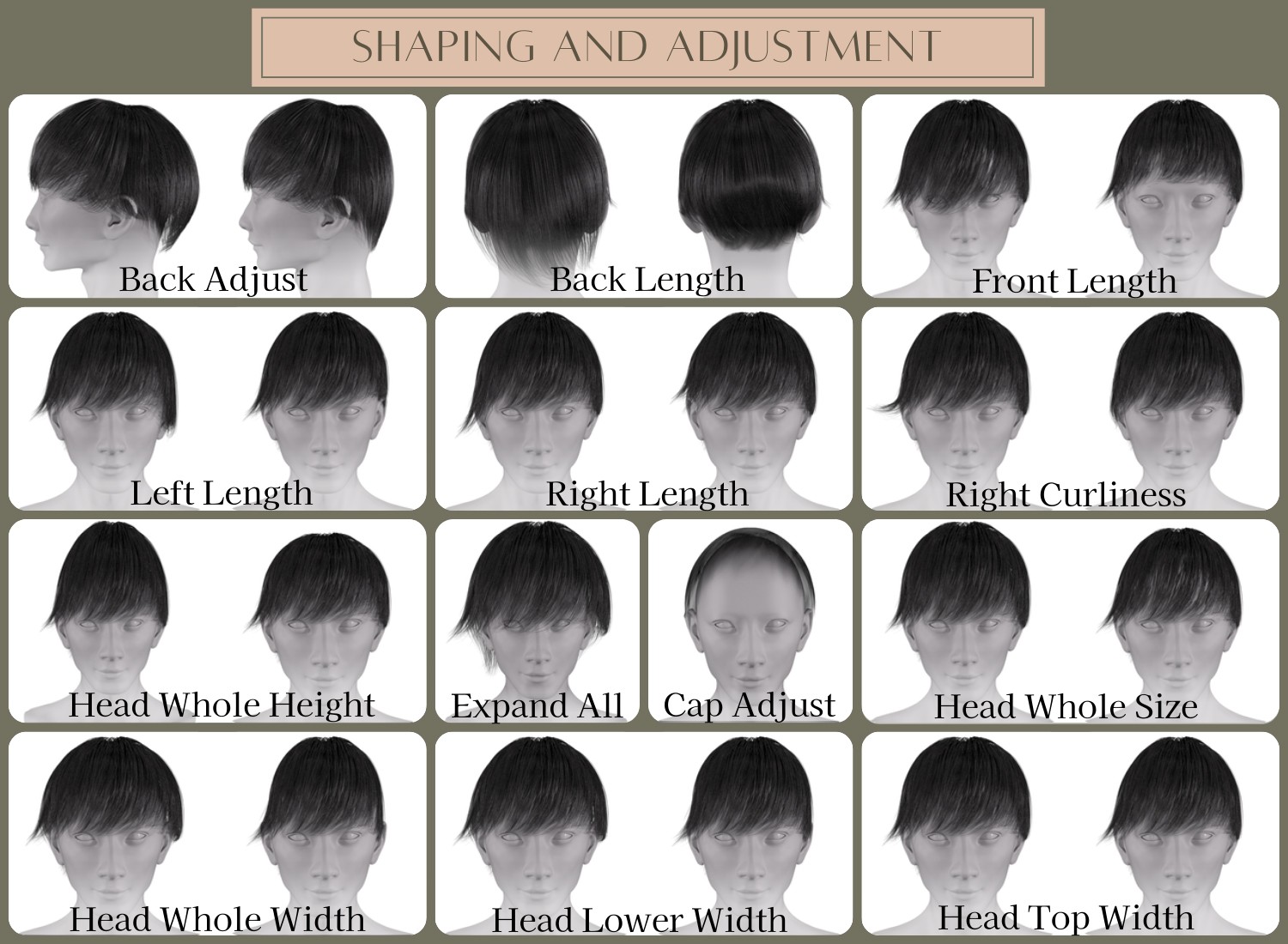 KFE Yuito Hair for Genesis 9 by N/A
