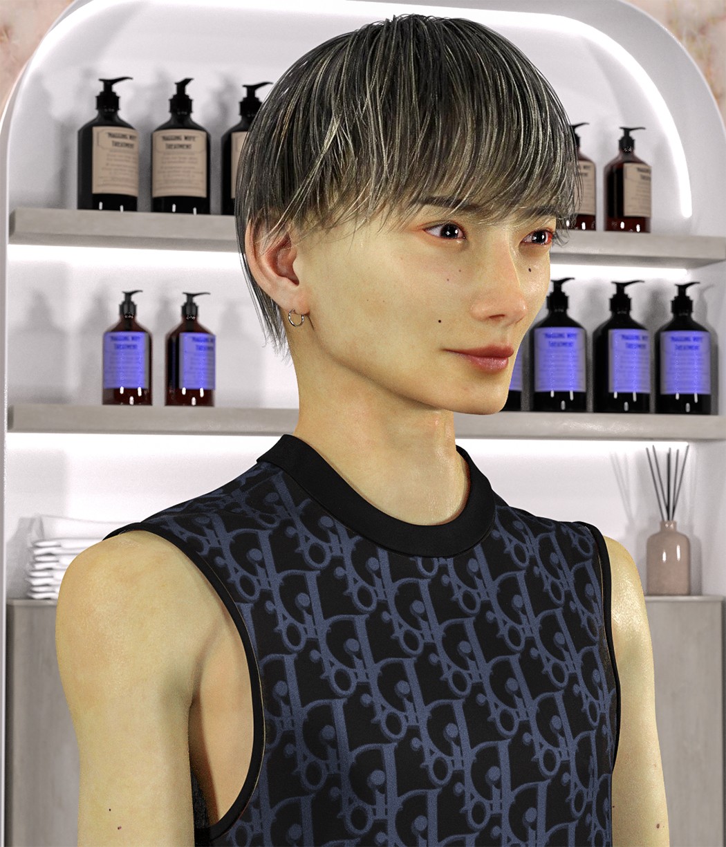KFE Yuito Hair for Genesis 9 by N/A