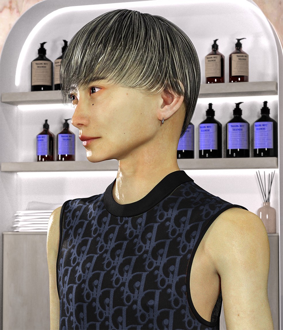 KFE Yuito Hair for Genesis 9 by N/A