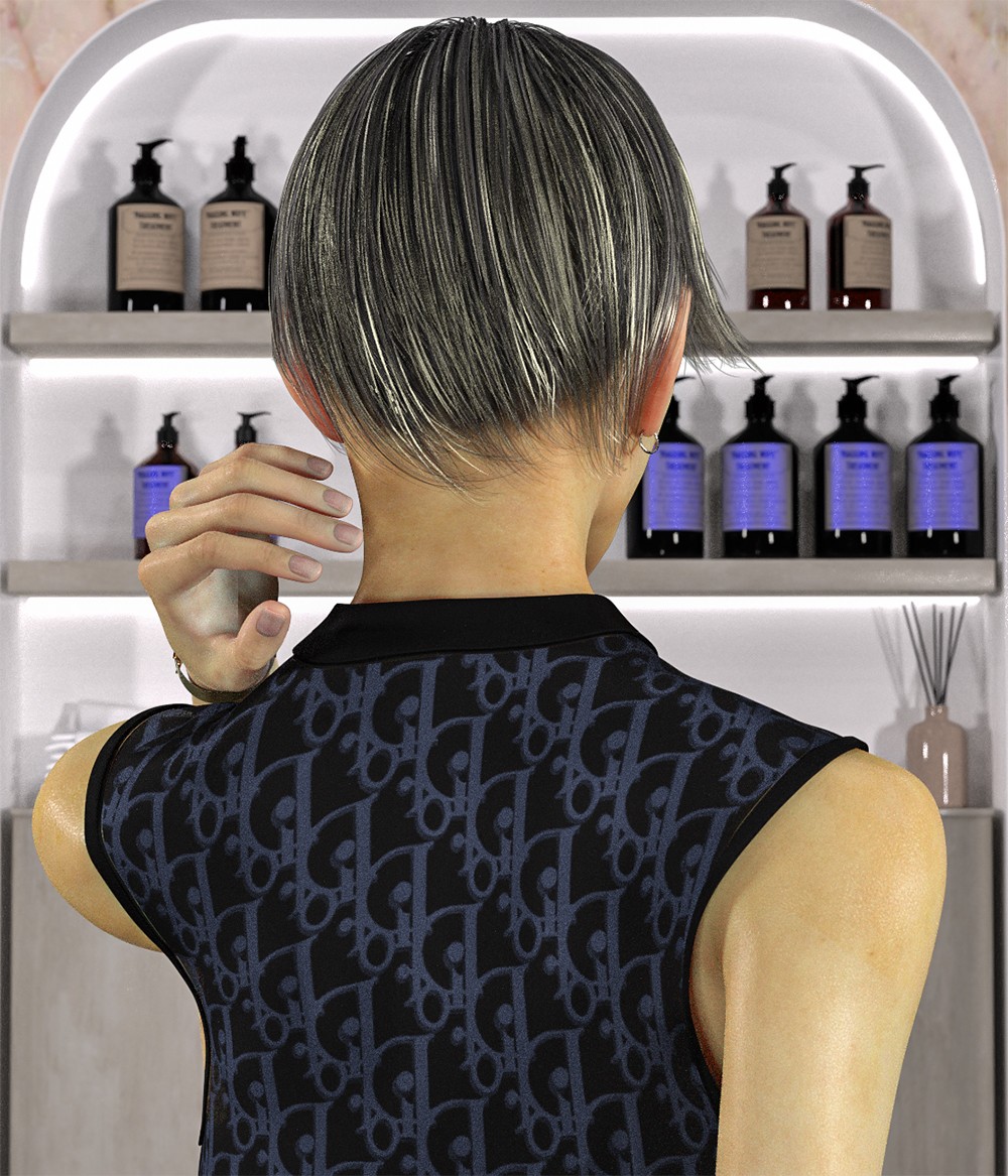 KFE Yuito Hair for Genesis 9 by N/A