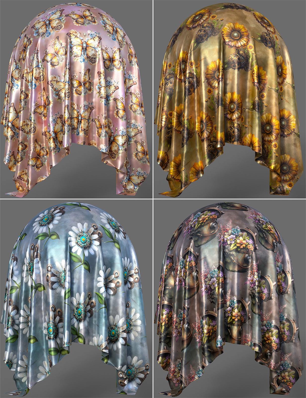 Steampunk Fabric Iray Shaders - MR by N/A