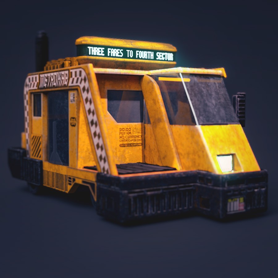 4th Sector Series Metrokab for Daz Studio by N/A
