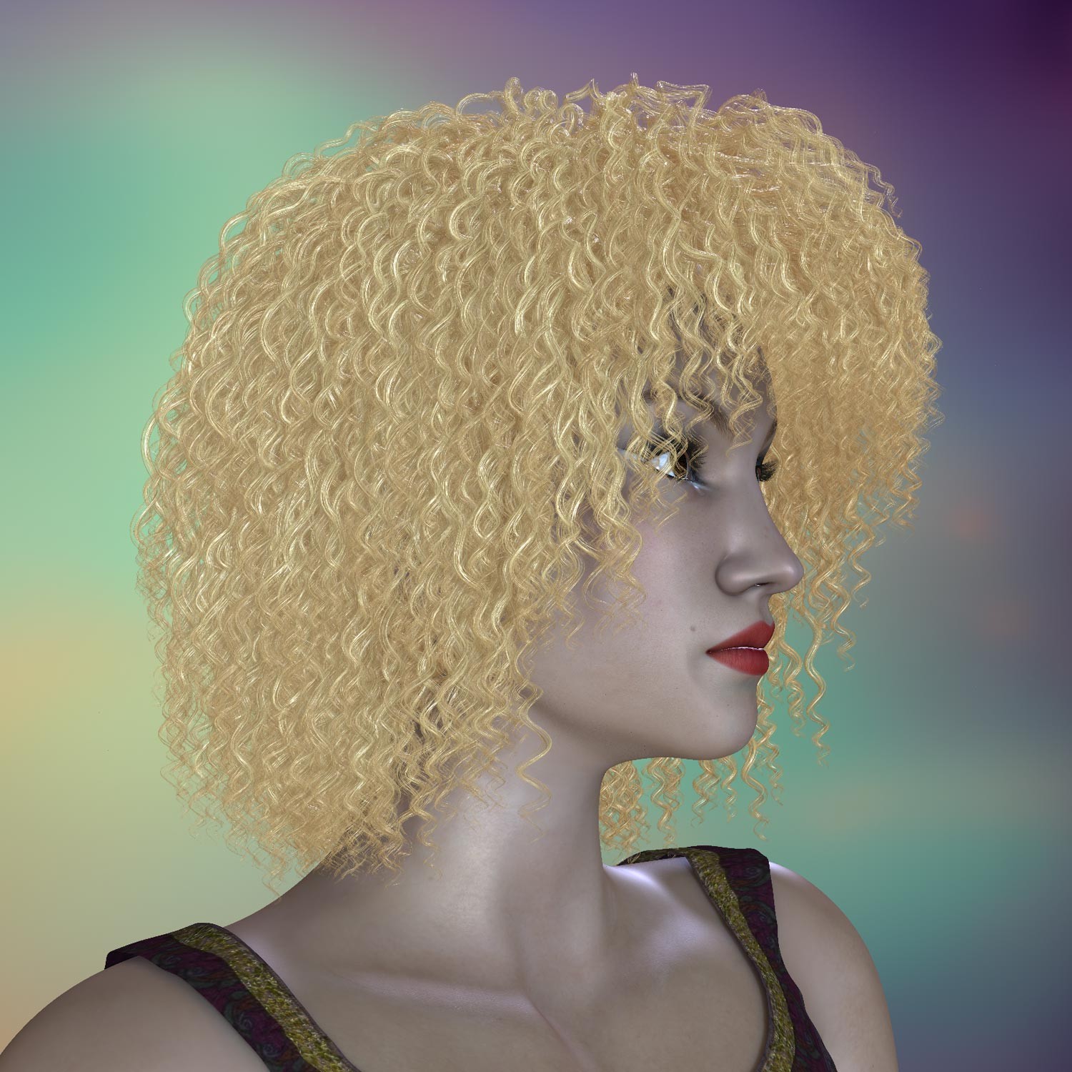 Prae-Ozias Hair For Lafemme 2 Poser by N/A