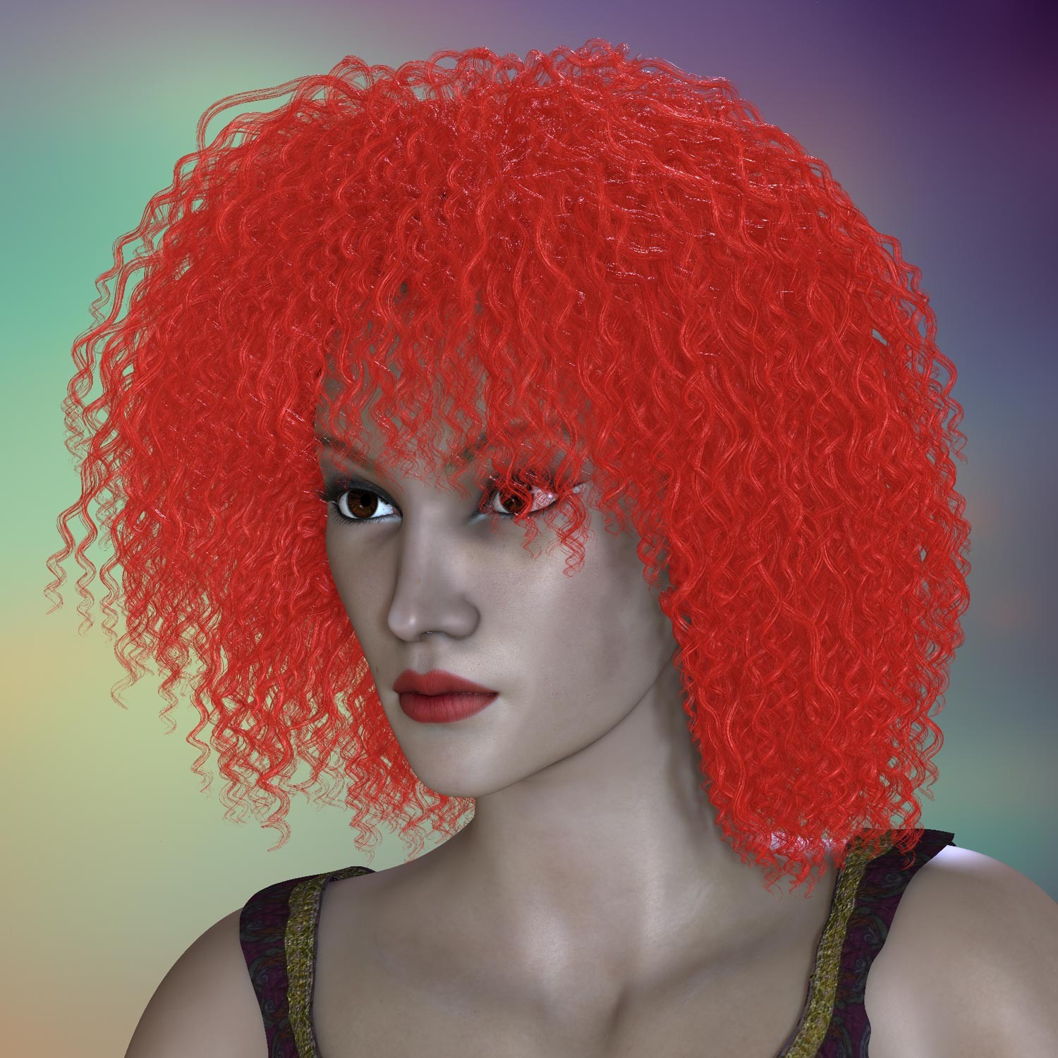 Prae-Ozias Hair For Lafemme 2 Poser by N/A