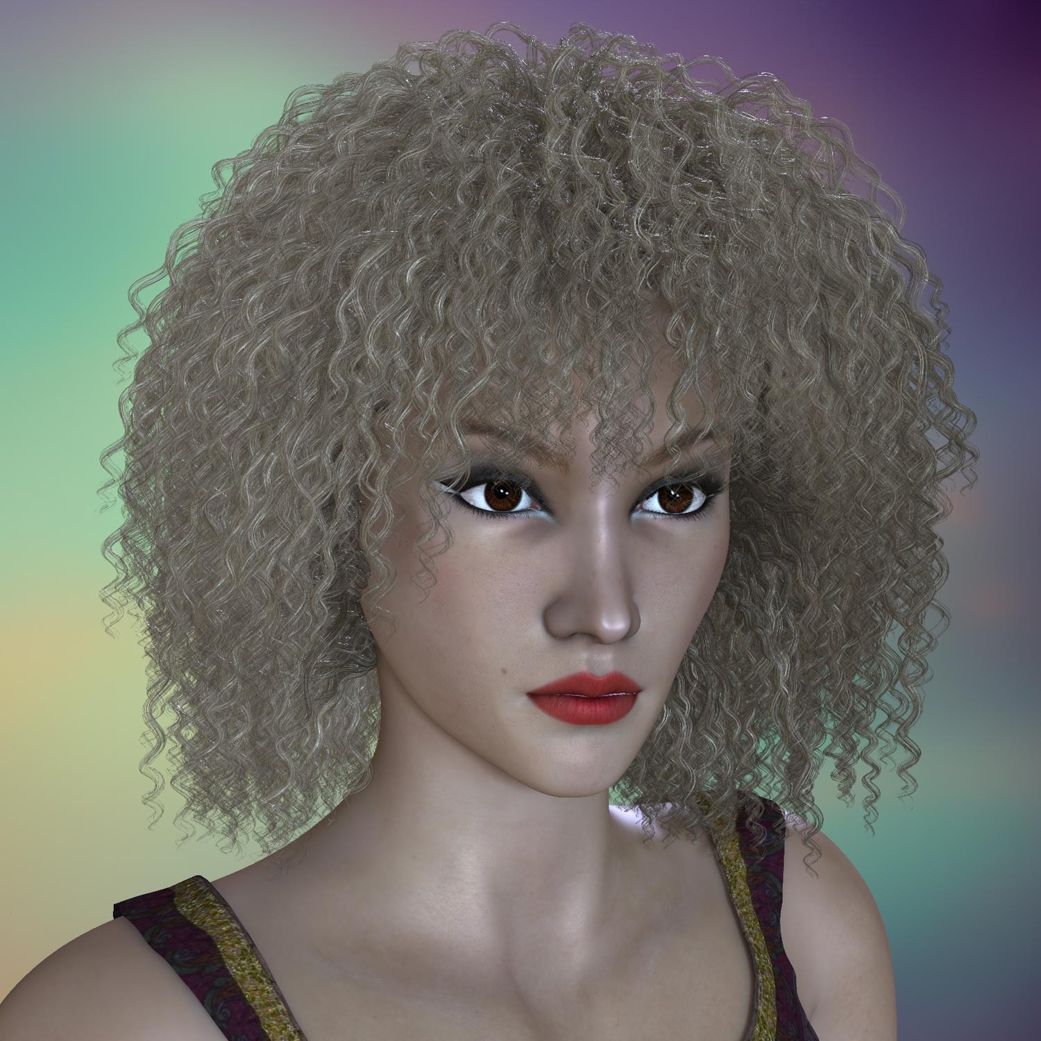 Prae-Ozias Hair For Lafemme 2 Poser by N/A