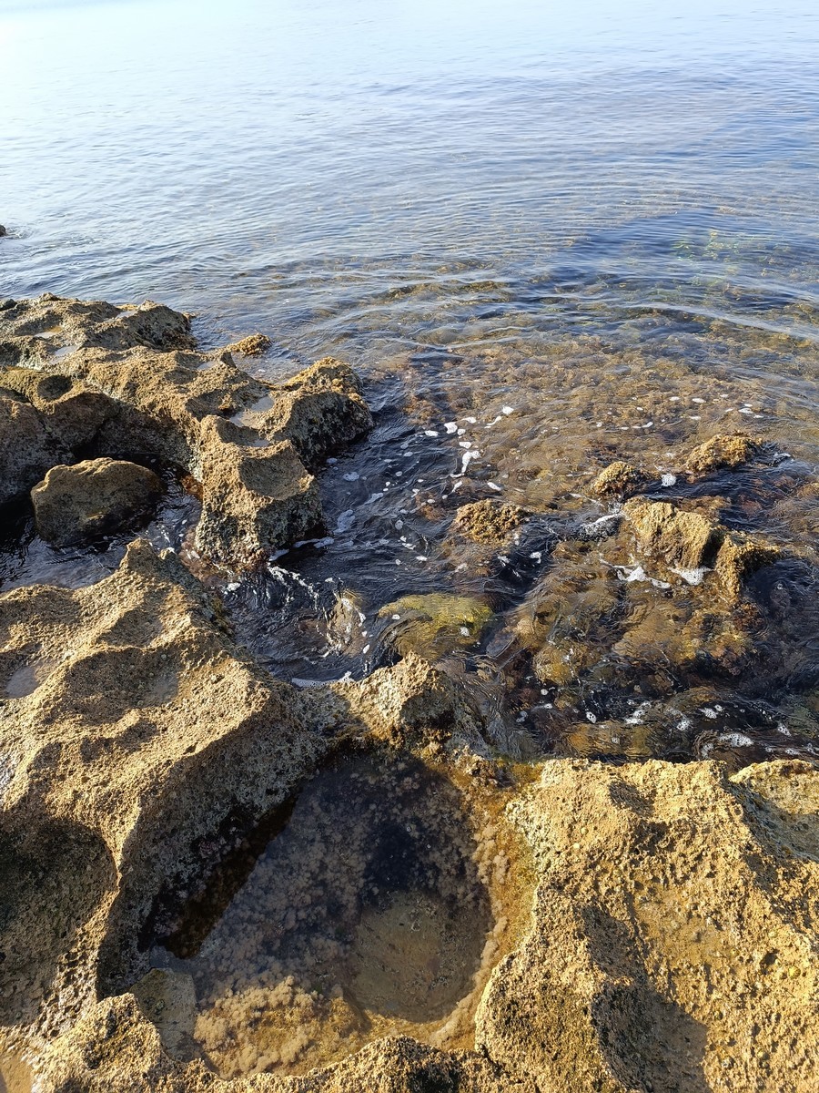 Walking on the rocks by N/A