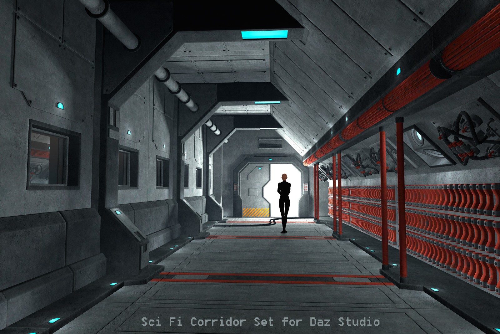 Sci Fi Corridor Set for Daz Studio by N/A