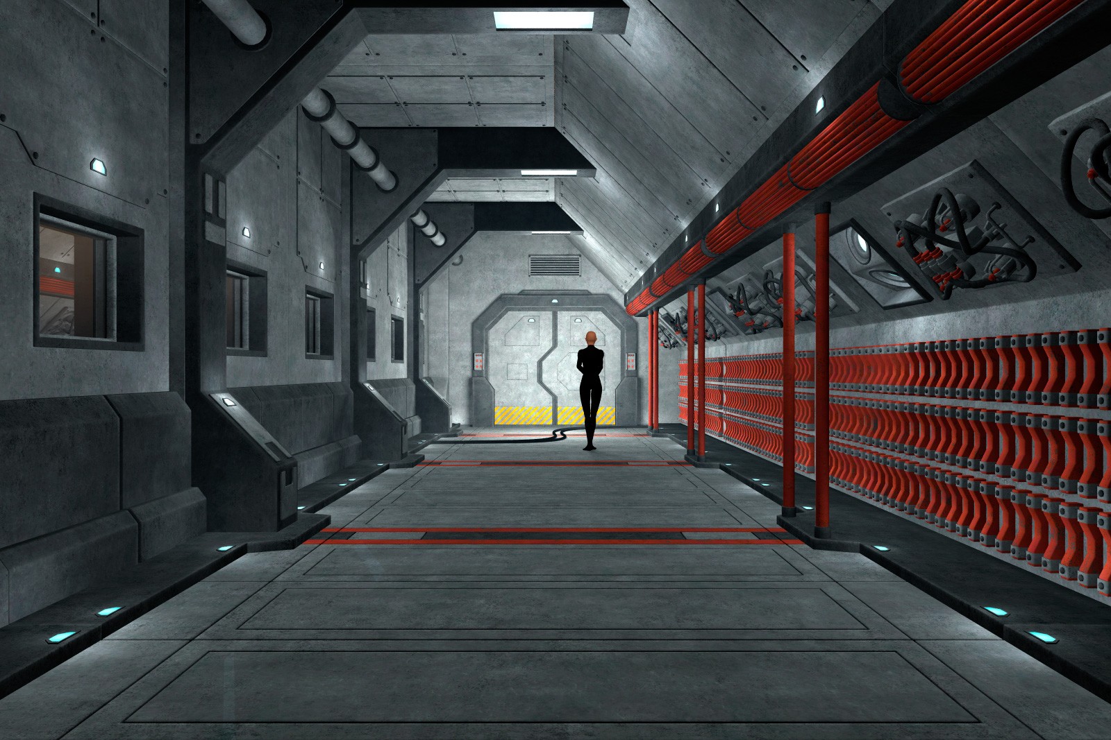 Sci Fi Corridor Set for Daz Studio by N/A