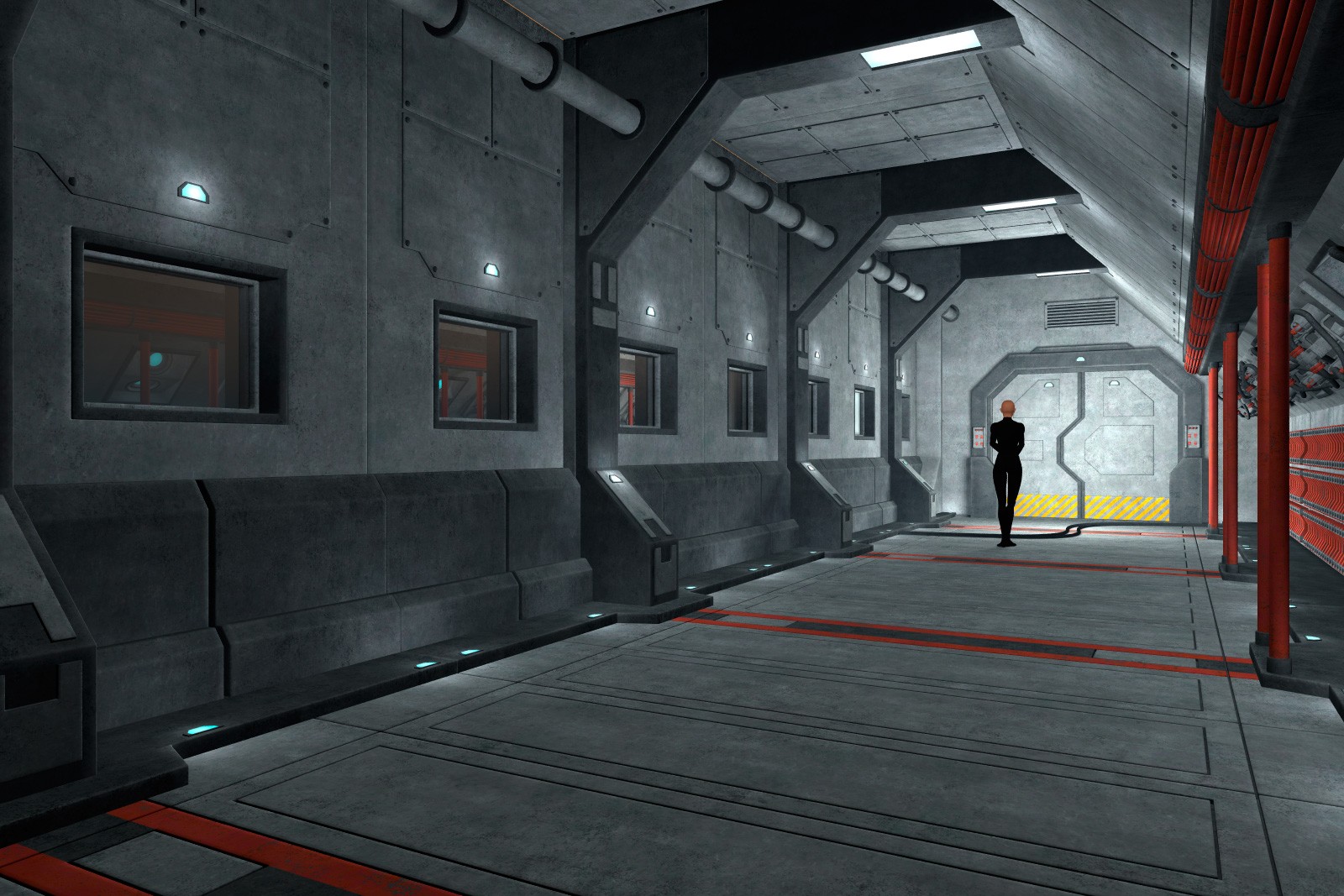 Sci Fi Corridor Set for Daz Studio by N/A