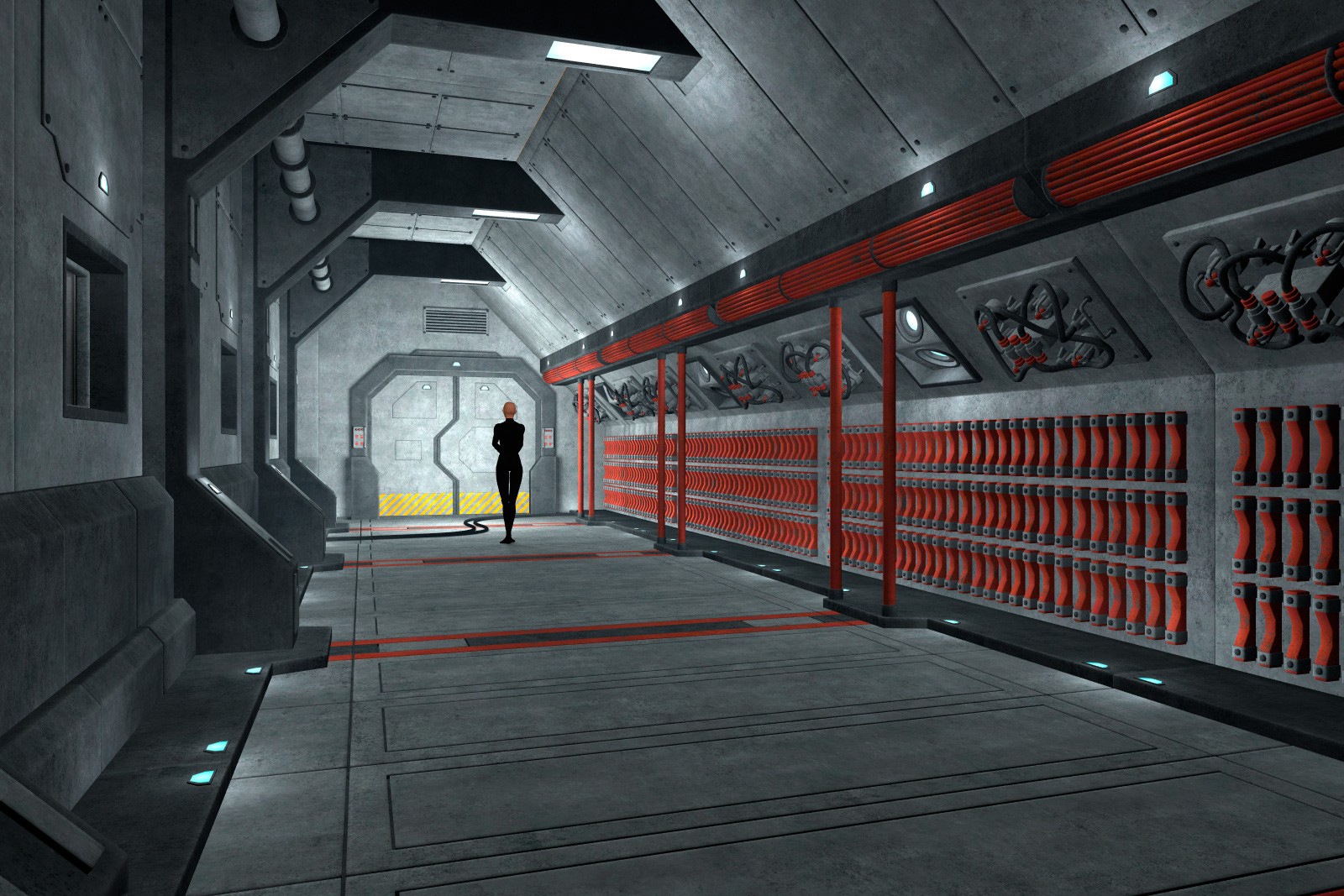 Sci Fi Corridor Set for Daz Studio by N/A