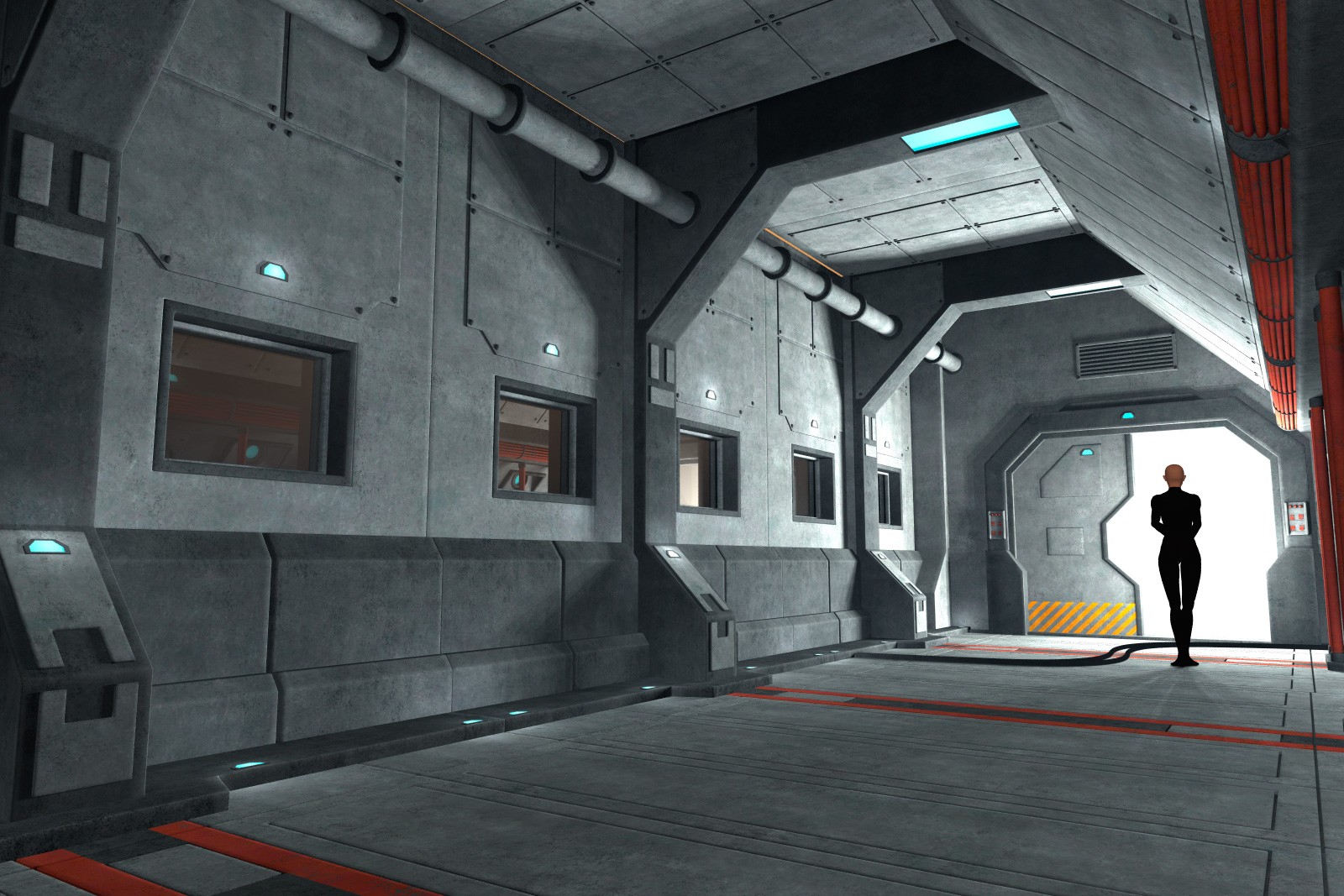 Sci Fi Corridor Set for Daz Studio by N/A