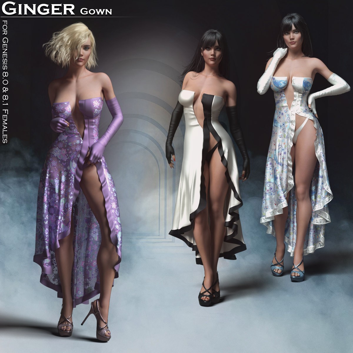 Ginger Dress for G8/8.1 Females by N/A
