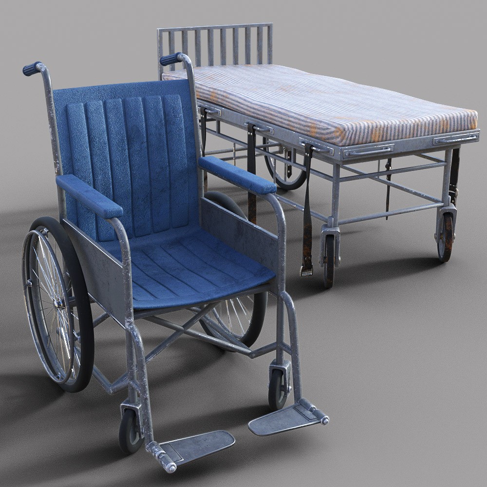 Asylum Furniture & Poses G8F-G9 For Silent Hollow Asylum by N/A