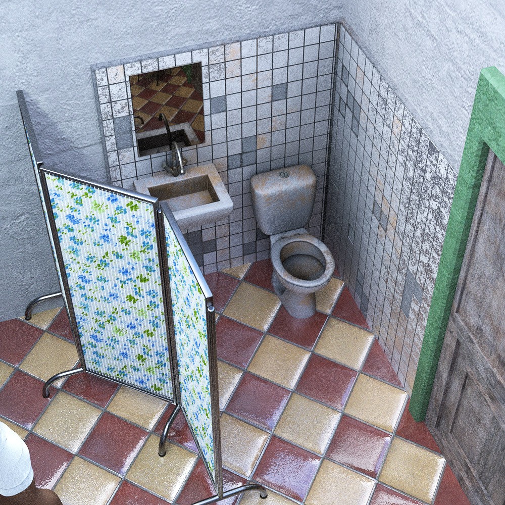 Asylum Furniture & Poses G8F-G9 For Silent Hollow Asylum by N/A
