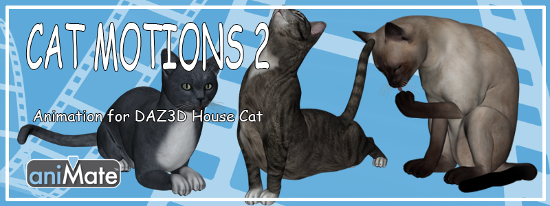 Animation for Daz3D House Cat by N/A