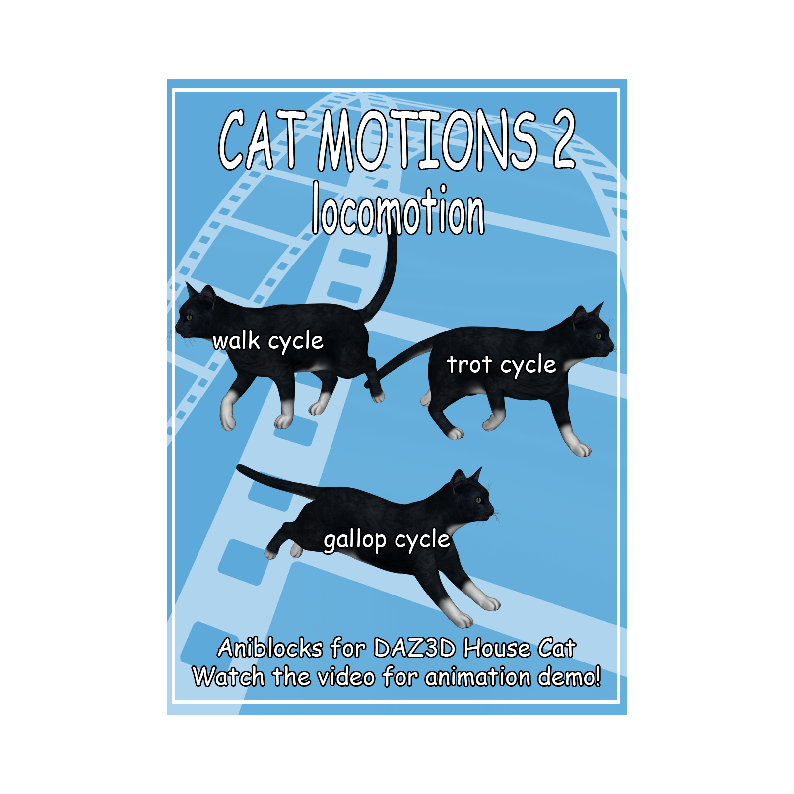 Animation for Daz3D House Cat by N/A