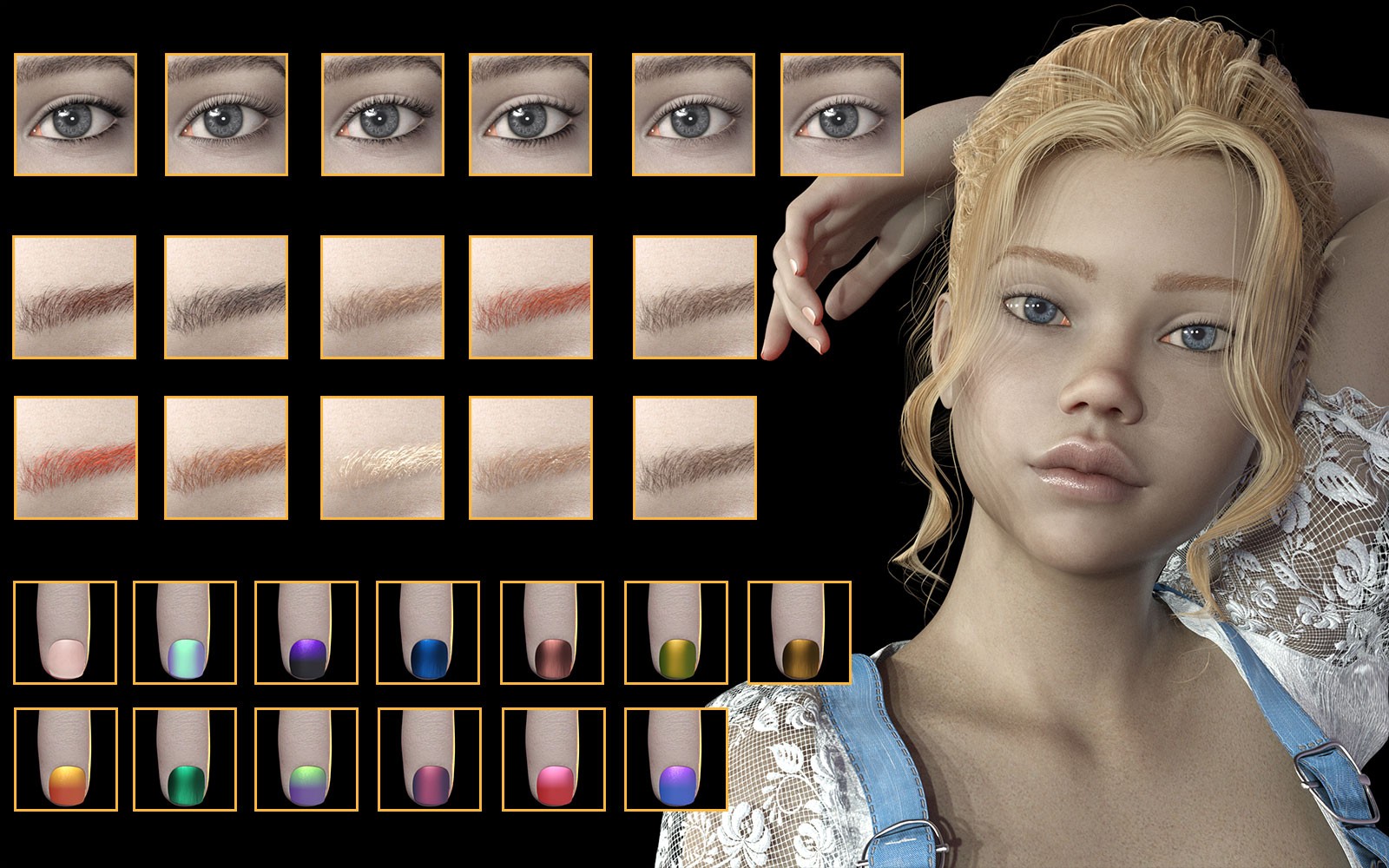 3DL Ronnie For Genesis 8 Females by N/A