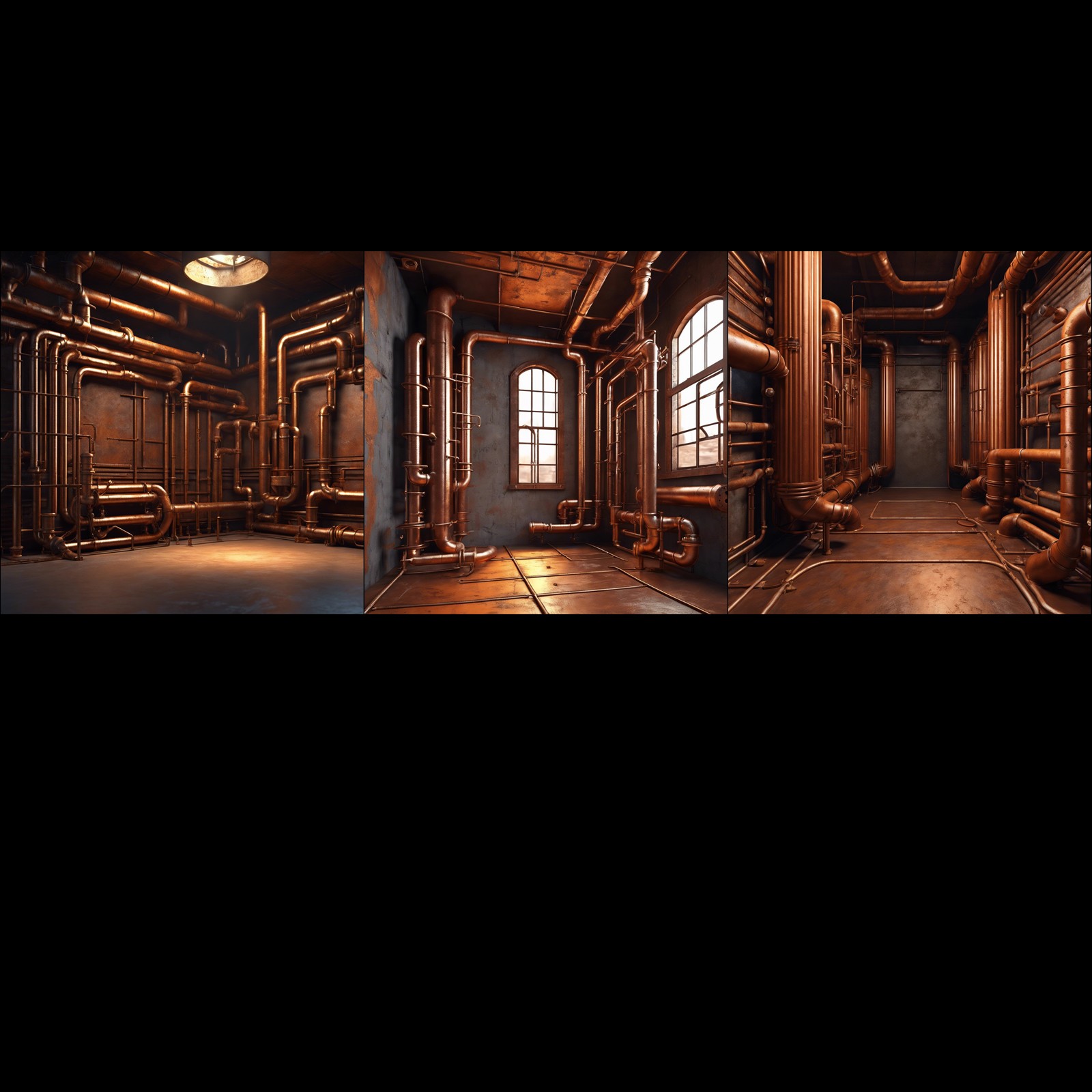 Steampunk Pipes Backgrounds by N/A