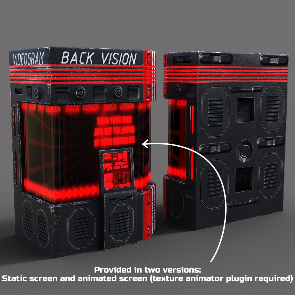 Animated Cyberpunk Vending Machines for Daz Studio by N/A