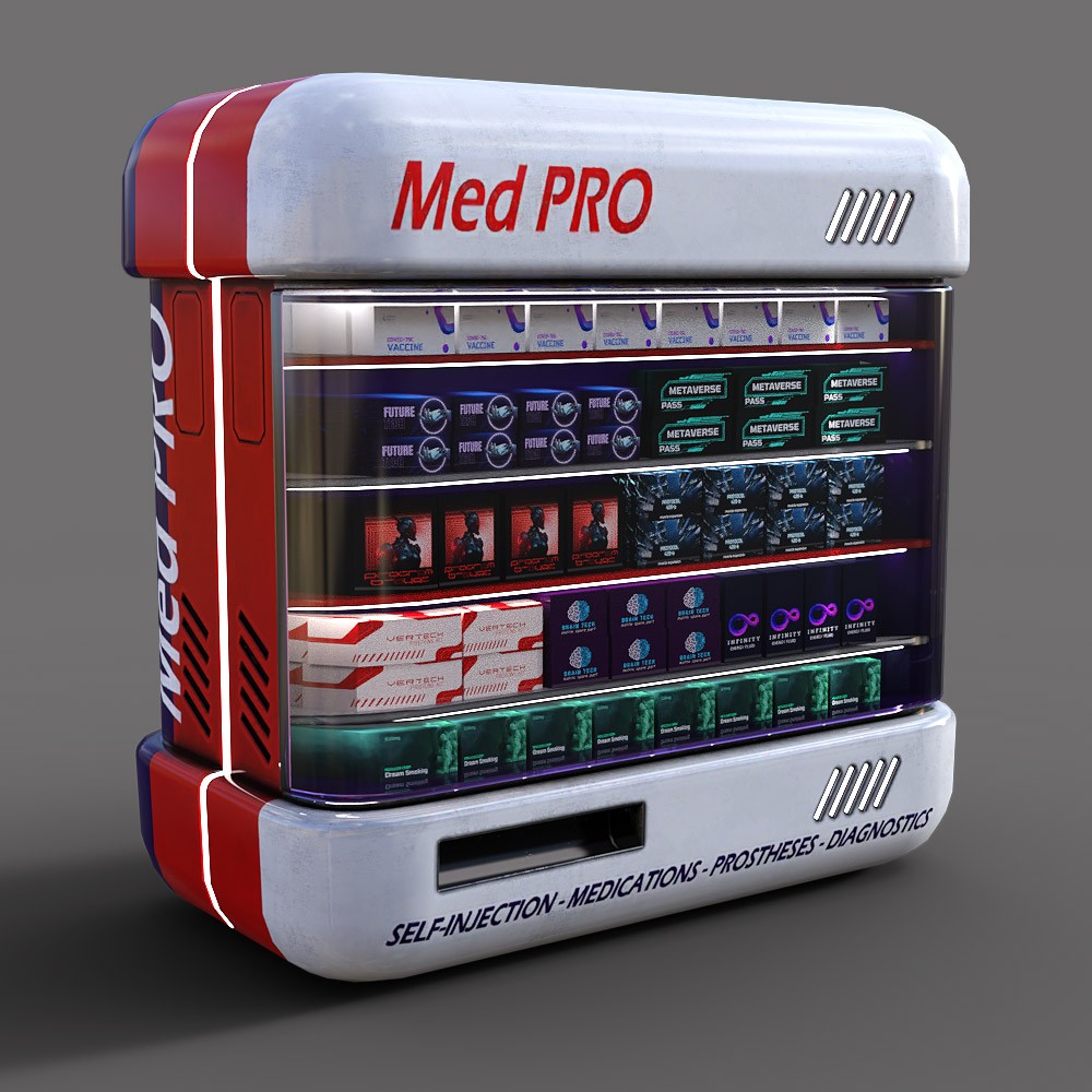 Animated Cyberpunk Vending Machines for Daz Studio by N/A