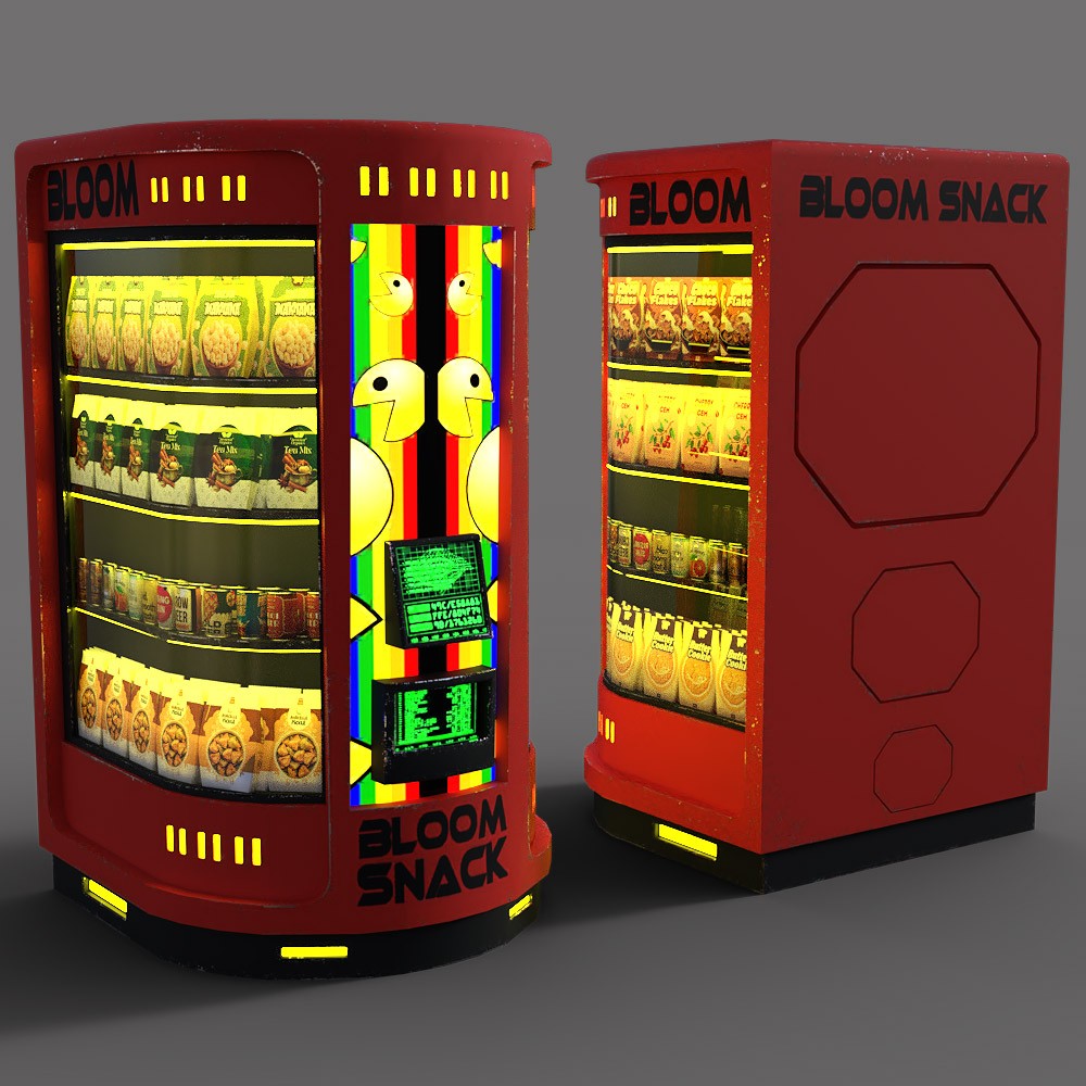 Animated Cyberpunk Vending Machines for Daz Studio by N/A