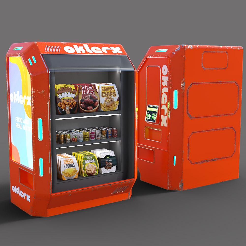 Animated Cyberpunk Vending Machines for Daz Studio by N/A