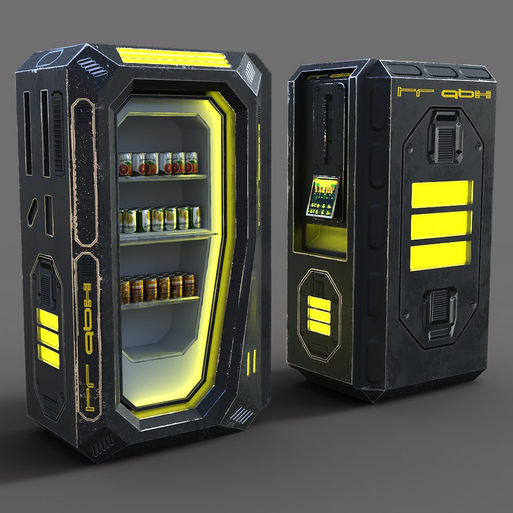 Animated Cyberpunk Vending Machines for Daz Studio by N/A