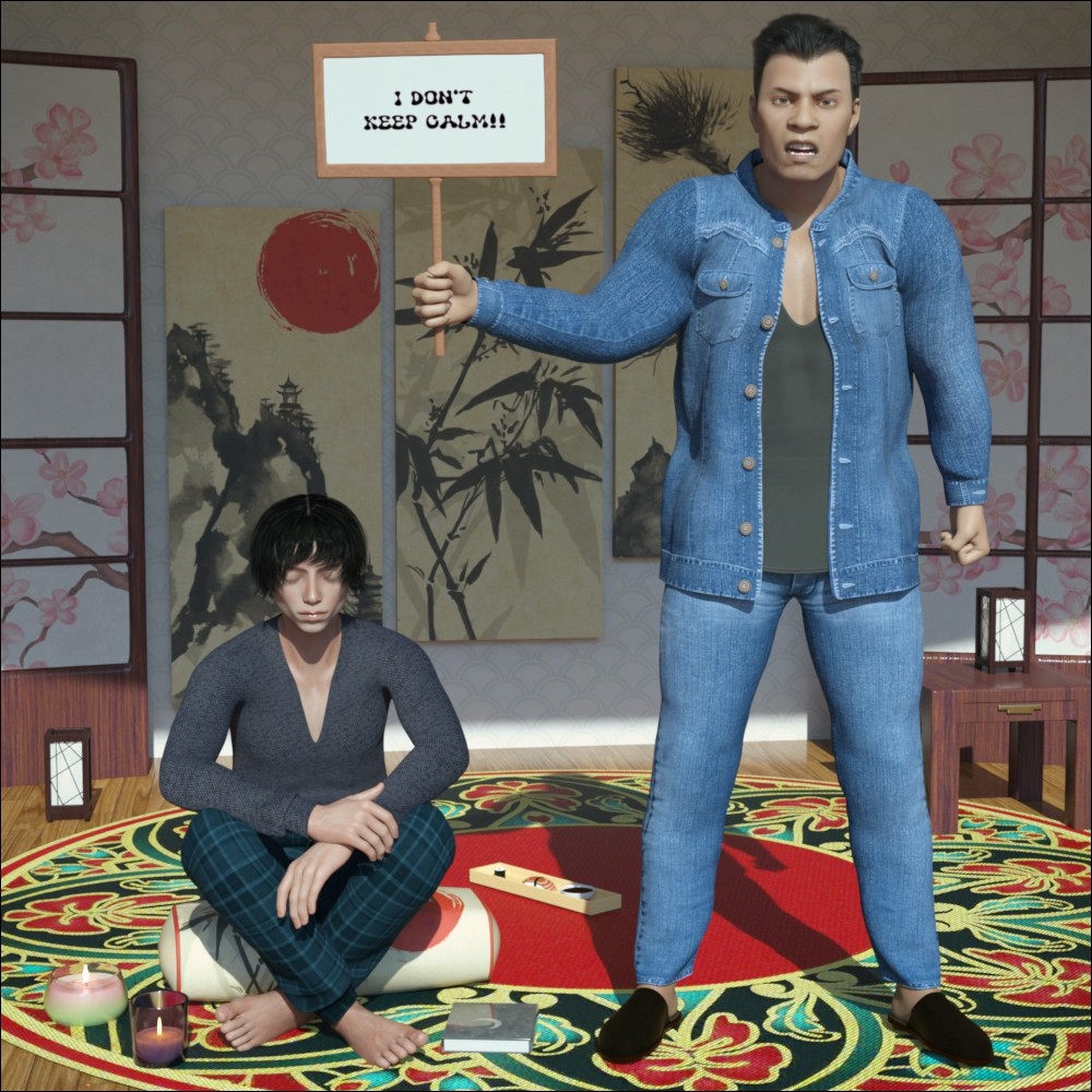 Small Sign and Poses for Daz Studio by N/A