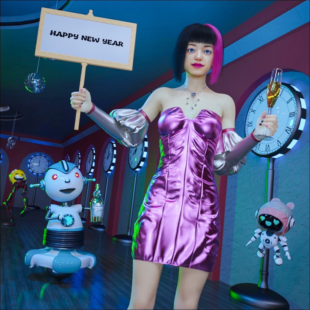 Small Sign and Poses for Daz Studio by N/A