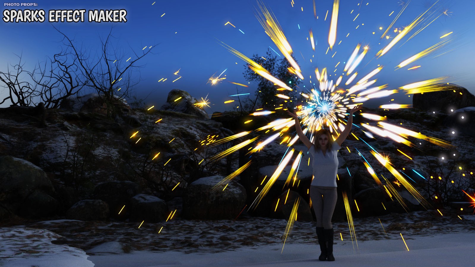 Photo Props: Sparks Effect Maker by N/A