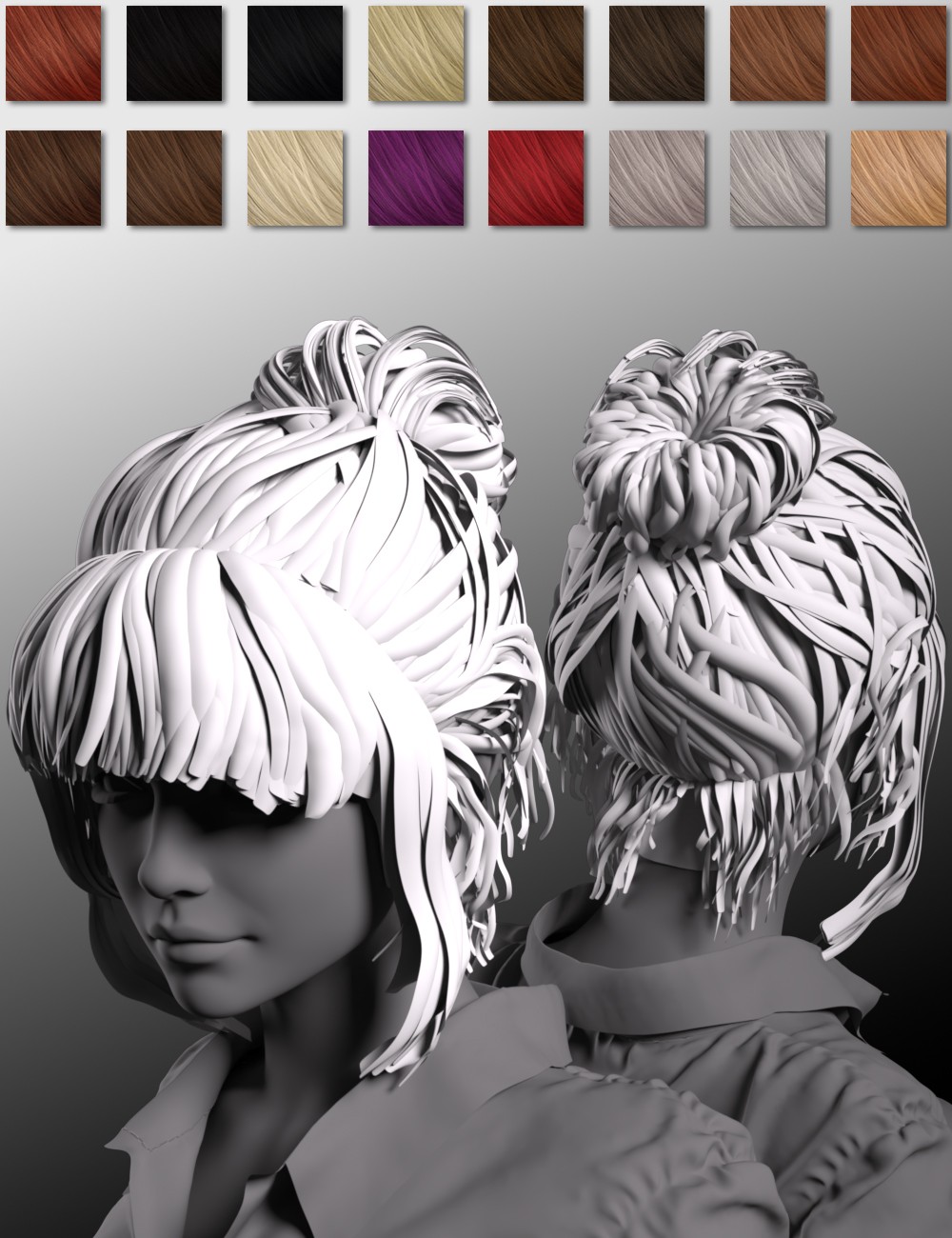 CS Sara Hair for Genesis 9 by N/A