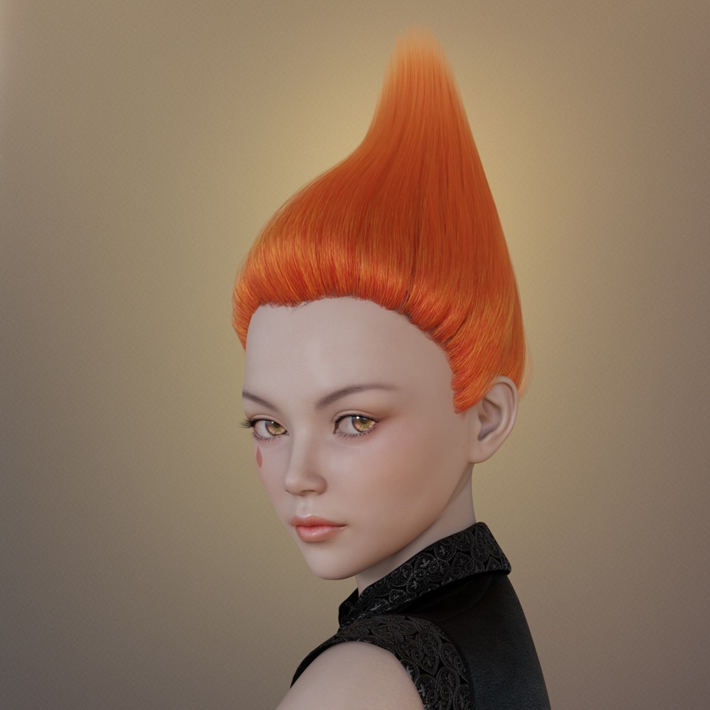 Prae-Elf Hair for G8 and G9 Daz by N/A