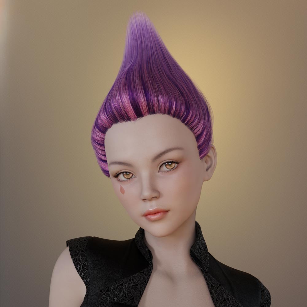Prae-Elf Hair for G8 and G9 Daz by N/A