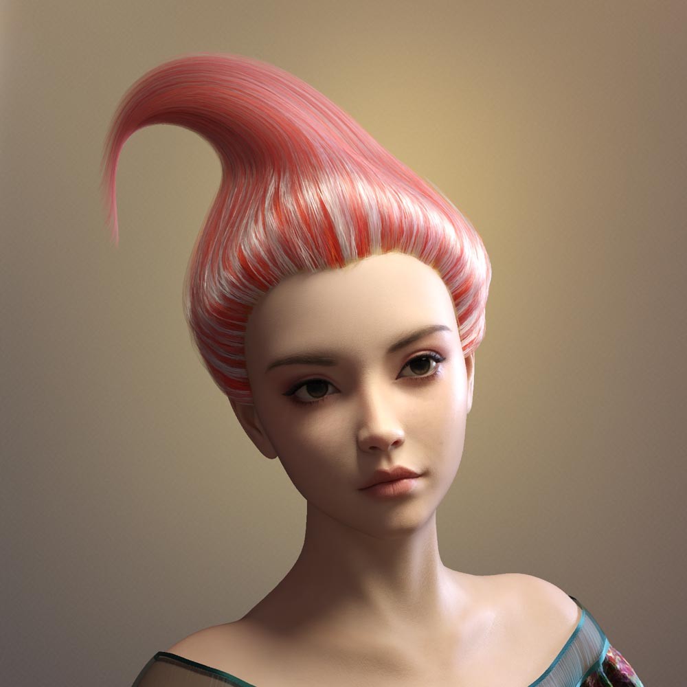 Prae-Elf Hair for G8 and G9 Daz by N/A