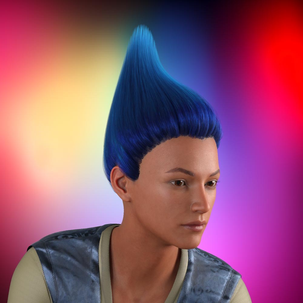 Prae-Elf Hair for G8 and G9 Daz by N/A