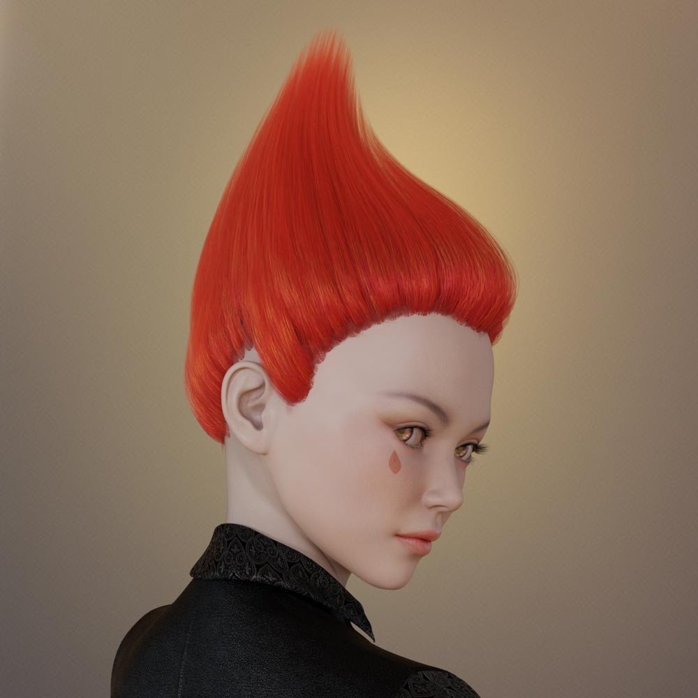 Prae-Elf Hair for G8 and G9 Daz by N/A