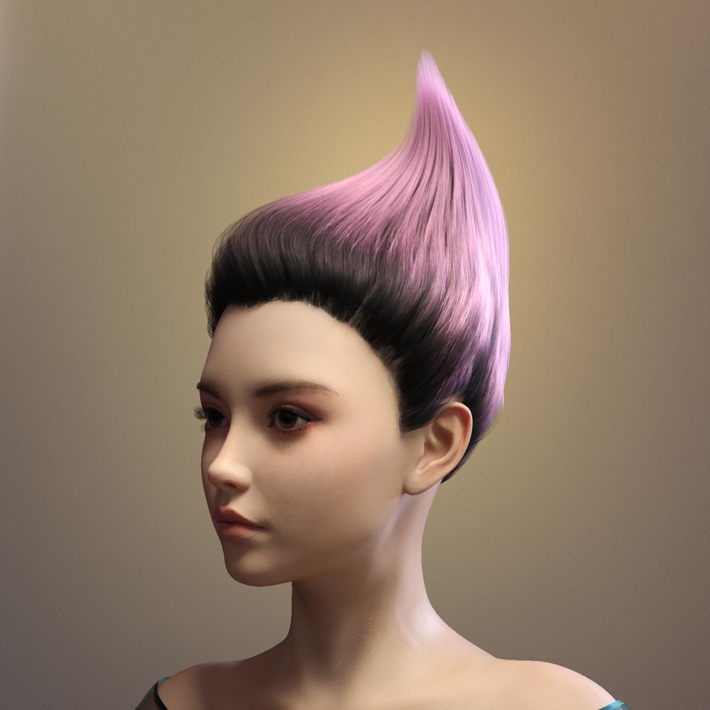 Prae-Elf Hair for G8 and G9 Daz by N/A