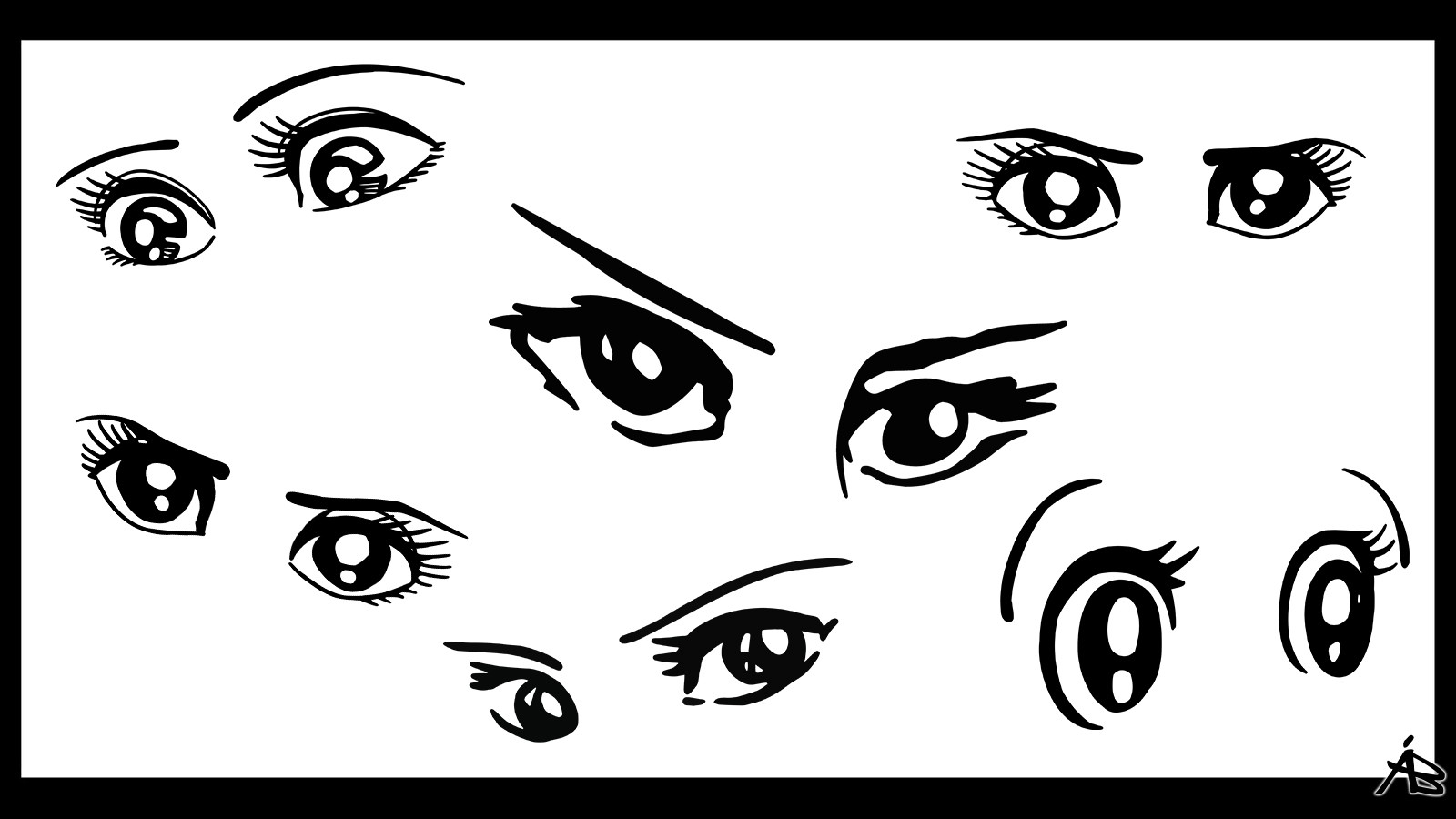 AB Manga Classic Female Eyes - Vol. 1 by N/A