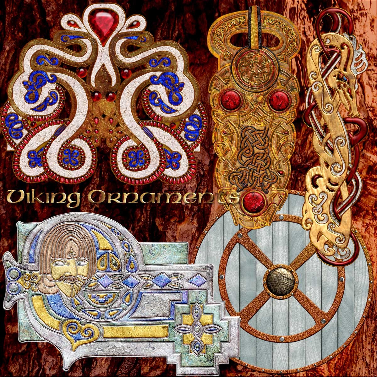 Harvest Moon's Viking Ornaments by N/A