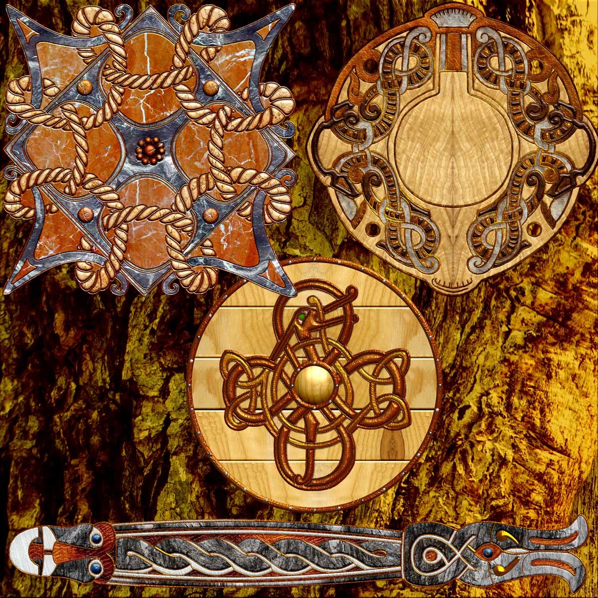 Harvest Moon's Viking Ornaments by N/A