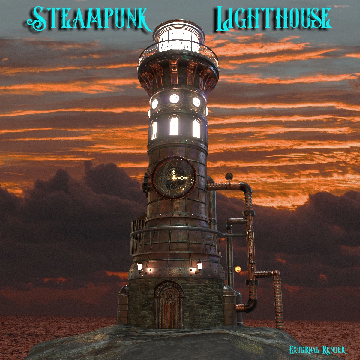 AJ Steampunk Lighthouse by N/A