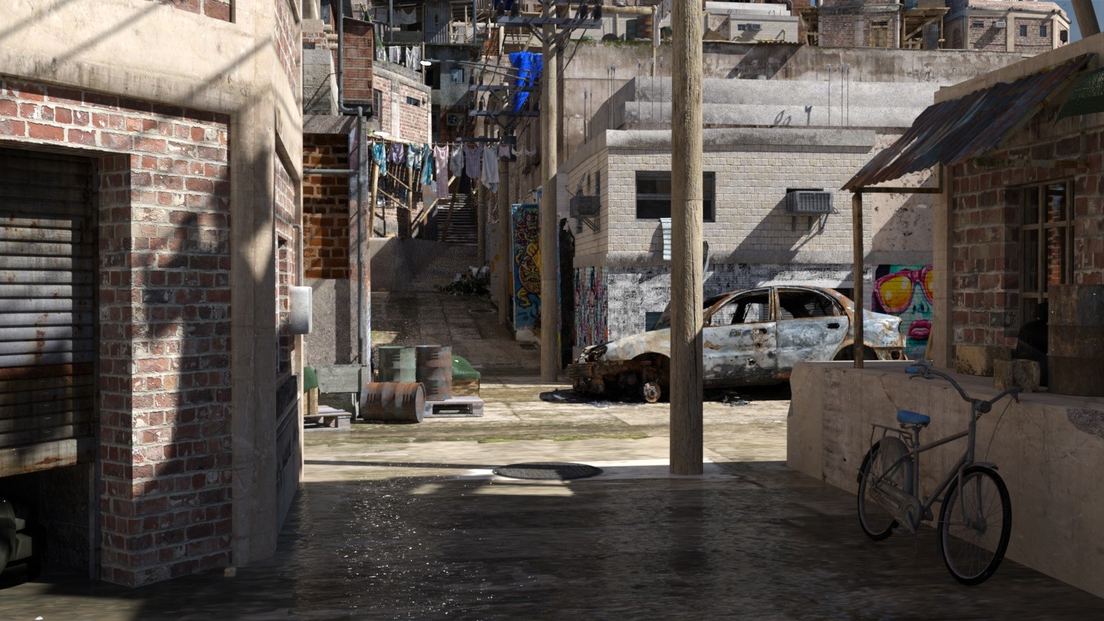 Urban Slums for DAZ by N/A